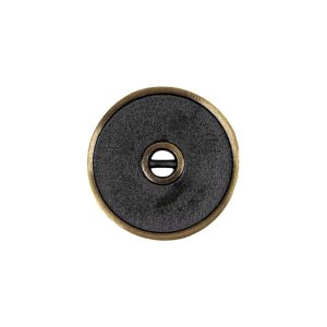 Antique Brass Textured Narrow Rim 2-Hole Metal Button – 32L/20Mm  |   Metal Buttons Buttons Antique Brass,Glitteratti