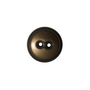 Antique Gold 2-Hole Button Metal Coat – 24L/15Mm  |   Metal Buttons Buttons Antique Gold