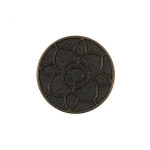 Antique Gold Floral Metal Shank Back Button – 36L/23Mm  |   Metal Buttons Buttons Antique Gold