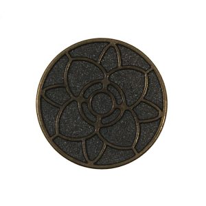 Antique Gold Floral Metal Shank Back Button – 40L/25.5Mm  |   Metal Buttons Buttons Antique Gold