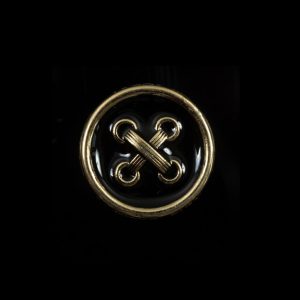 Black And Gold Metal Button – 32L/20Mm  |   Metal Buttons Buttons Black,Gold