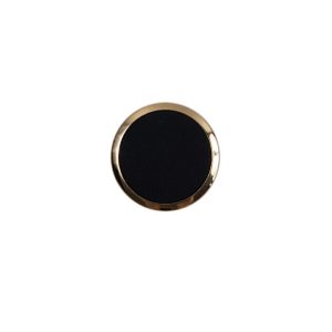 Black And Gold Plastic Shank-Back Button – 20L/12.5Mm  |   Plastic Buttons Buttons Black,Gold