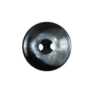 Black And Silver Iridescent 2-Hole Button – 36L/23Mm  |   Plastic Buttons Buttons Black,Silver