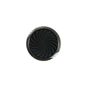 Black And Silver Plastic Shank Back Button – 24L/15Mm  |   Plastic Buttons Buttons Black,Silver