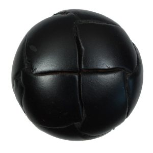 Black Leather Shank Back Button – 54L/34Mm  |   Leather Buttons Buttons Black