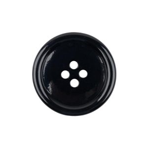 Black Shallow Plate 4-Hole Plastic Suit Button – 38L/24Mm  |   Plastic Buttons Buttons Plastic Buttons