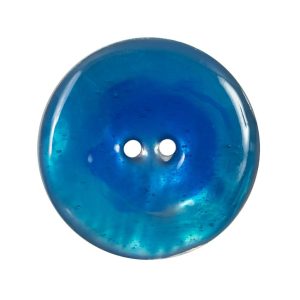 Blue 2-Hole Shell Button – 44L/28Mm  |   Shell Buttons Buttons Shell Buttons