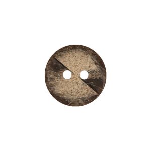 Bracken And Travertine Brown Geometric Carved 2-Hole Wood Button – 25L/16Mm  |   Wood Buttons Buttons Bracken,Travertine