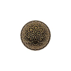 Gold Floral Classical Dome Shaped Metal Coat Button – 28L/18Mm  |   Metal Buttons Buttons Gold