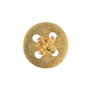 Gold Metal Criss Cross Button – 36L/23Mm  |   Metal Buttons Buttons Gold