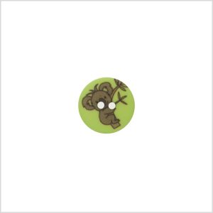 Green Kids Koala Button – 24L/15Mm  |   Plastic Buttons Buttons Green