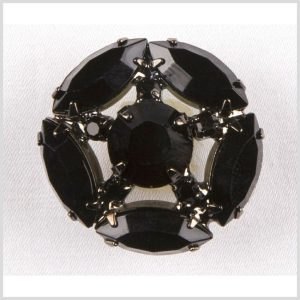 Hematite Jet Swarovski – 30L/19Mm  |   Crystal Buttons Buttons Crystal Buttons