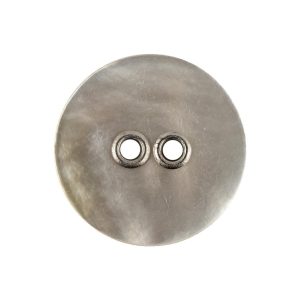 Imported Mother Of Pearl And Metal 2-Hole Laser Cut Shell Button – 40L/25.5Mm  |   Shell Buttons Buttons Mother Of Pearl