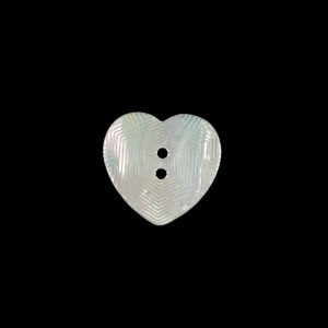 Iridescent Heart-Shaped Shell Button – 24L/15Mm  |   Shell Buttons Buttons Shell Buttons