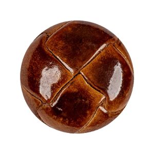 Lacquered Natural Leather Button – 45L/29Mm  |   Leather Buttons Buttons Lacquered Natural