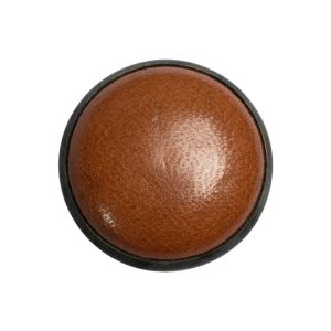 Light Brown And Gunmetal Domed Leather Shank Back Button – 40L/25.5Mm  |   Leather Buttons Buttons Leather Buttons