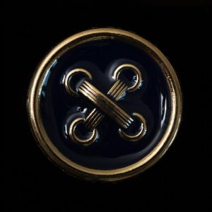 Navy And Gold Metal Button – 44L/28Mm  |   Metal Buttons Buttons Metal Buttons