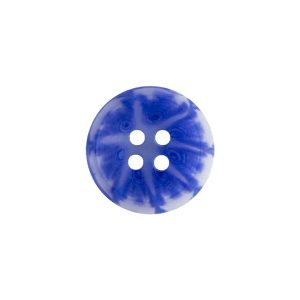 Transparent And Blue Swirls 4-Hole Saucer Button – 28L/18Mm  |   Plastic Buttons Buttons Blue