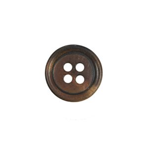 Amber Colored Horn 4-Hole Button – 24L/15Mm  |   Horn Buttons Buttons Amber