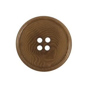 Dark Caramel Horn 4-Hole Button – 40L/25.5Mm  |   Horn Buttons Buttons Dark Caramel