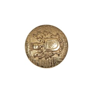 Gold Coat Of Arms Crest Metal Button – 32L/20Mm  |   Metal Buttons Buttons Fleur De Lis