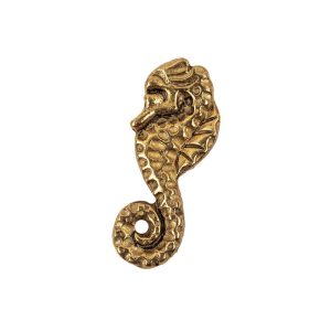 Vintage Antique Gold Seahorse Cast Metal Button – 42L/27Mm  |   Metal Buttons Buttons Metal Buttons