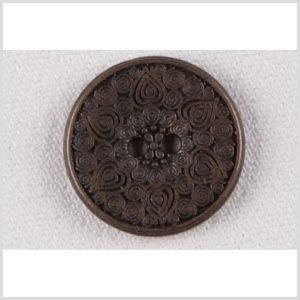 Decorative Brass 2-Hole Metal Button With Rounded Rim – 32L/20Mm  |   Metal Buttons Buttons Brass